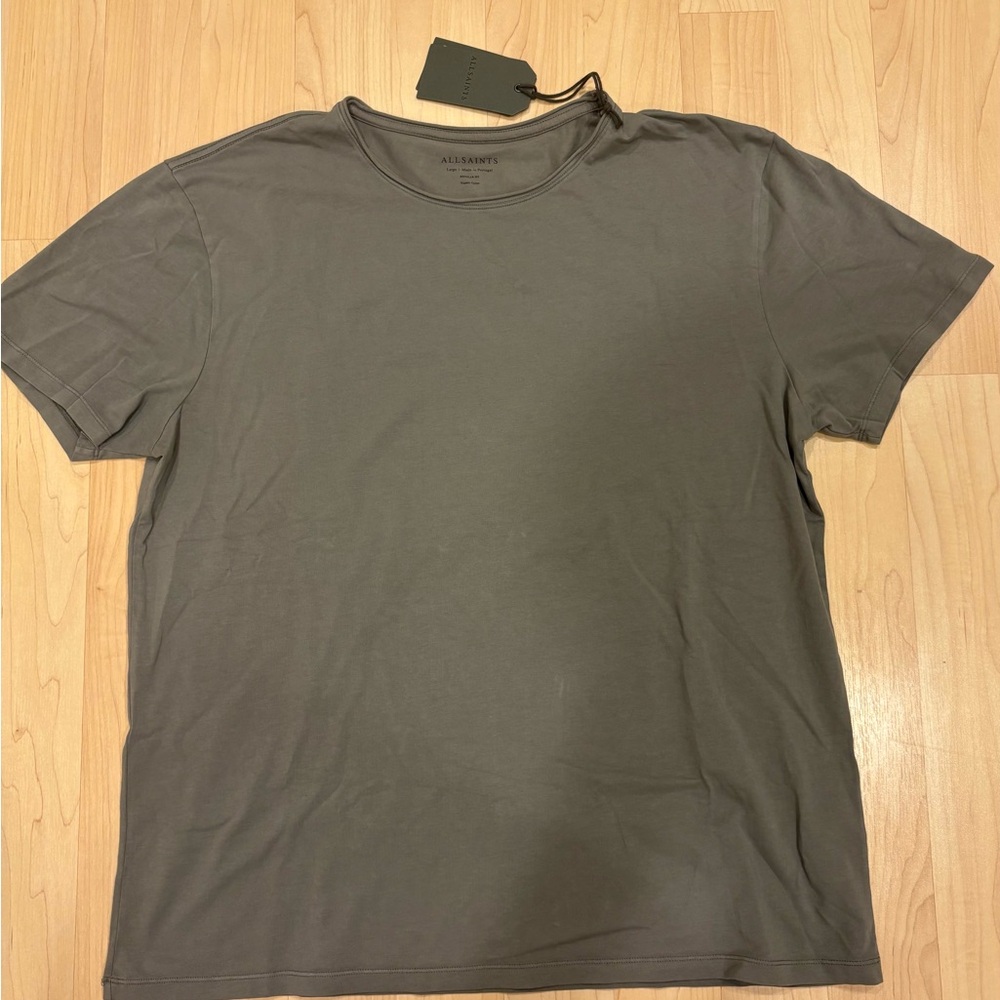 All saints Men's Gray T-Shirt